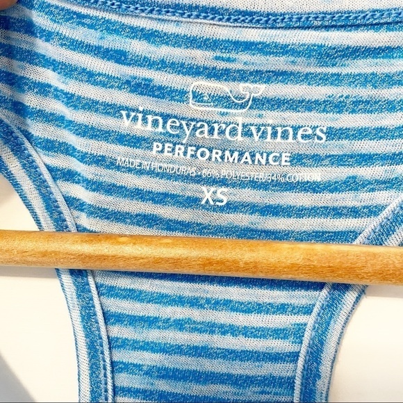 Vineyard Vines | Racer Back Performance Athletic Top, Blue Stripped Size xs - Picture 3 of 9